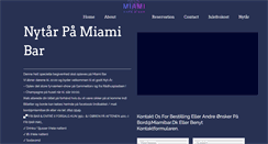 Desktop Screenshot of miamibar.dk