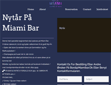 Tablet Screenshot of miamibar.dk